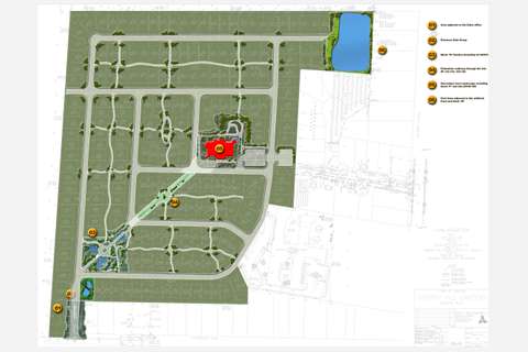 Cascade Estates site map