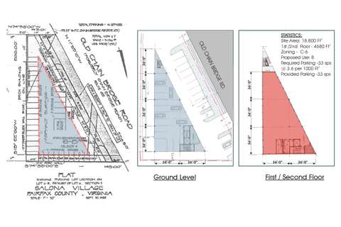 Proposed office building site, McLean, VA.