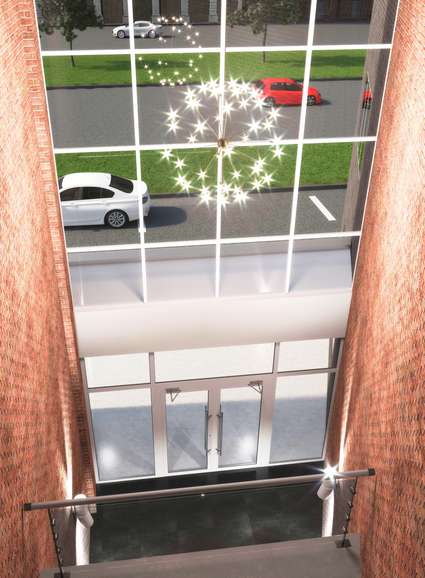 Forbes Building vestibule view from above