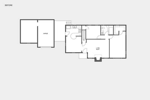 Cabin John before and after plan