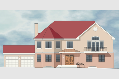 Arlington House facade previz