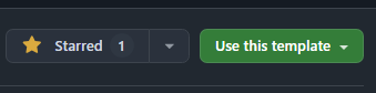 github use template repositories