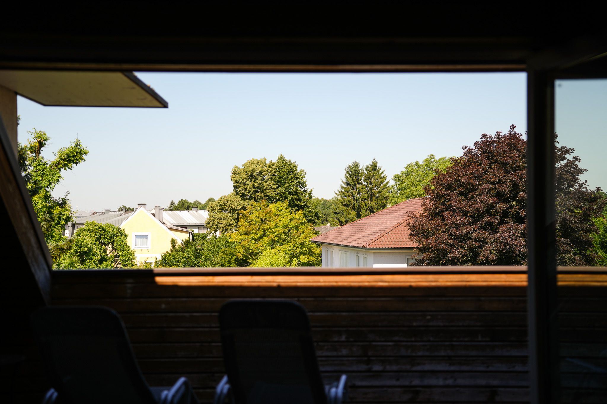 Kleine Terrasse mit Ausblick