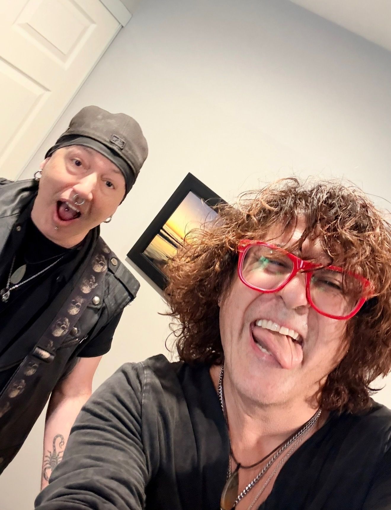 Javi Colon and Brian sharing a playful moment during the Baythorne Days sessions.