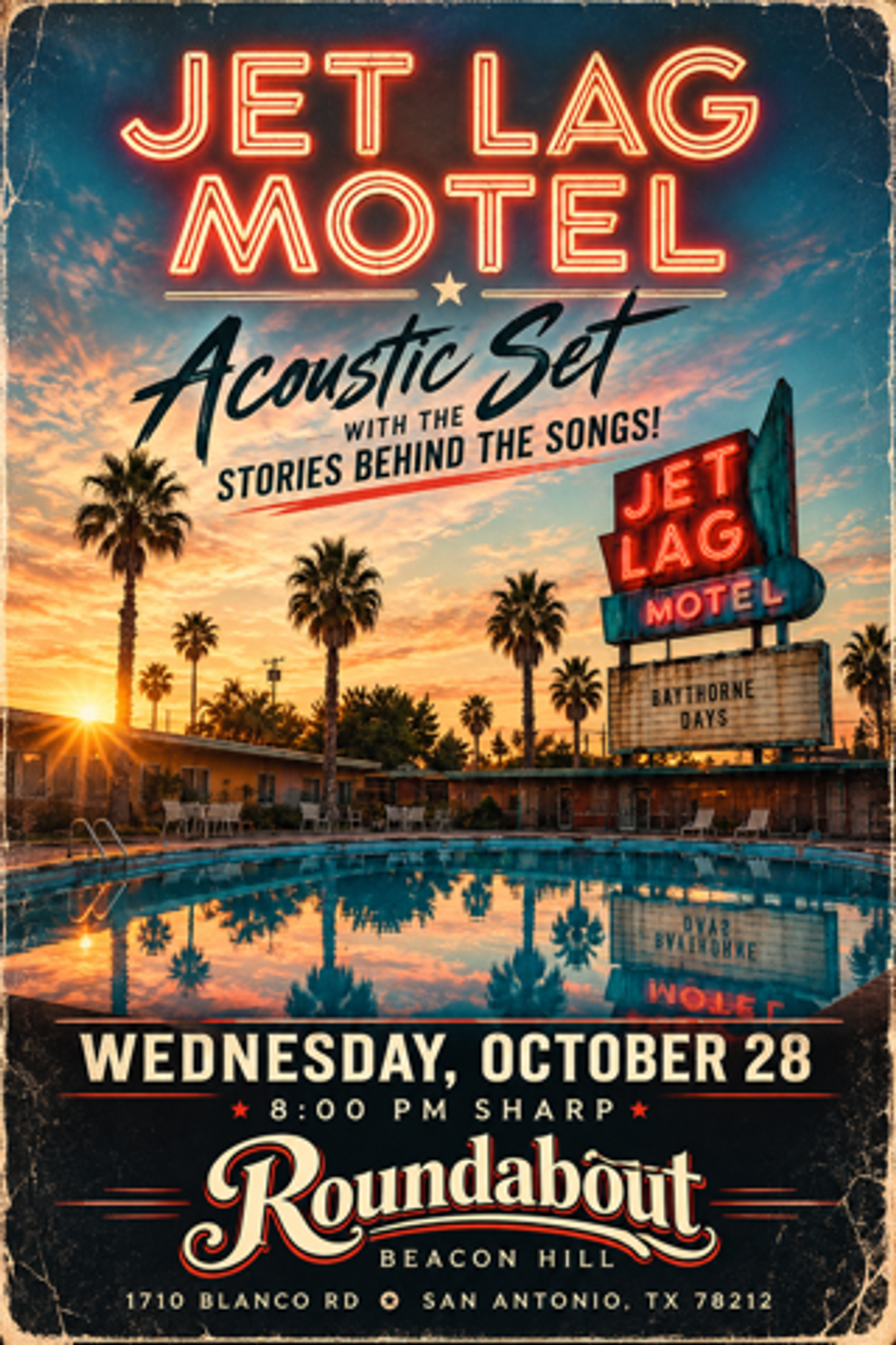 Acoustic Set at Roundabout show flyer