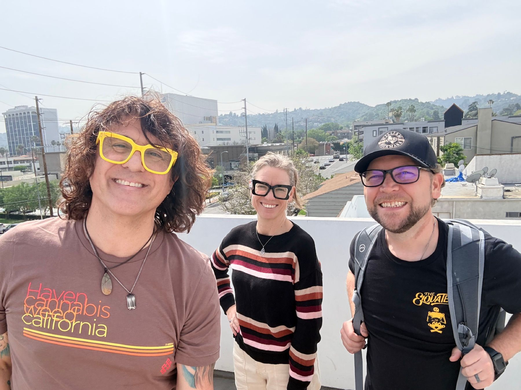 Brian and Carisa back in Los Angeles with Javi Colon