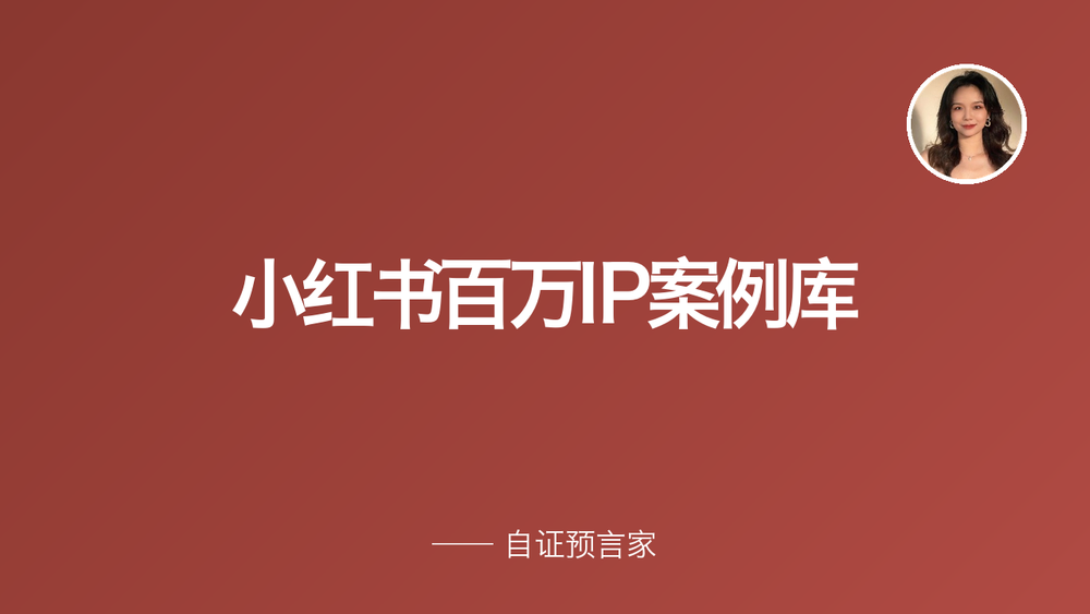 小红书百万IP案例库 封面