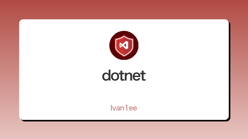 dotnet 封面