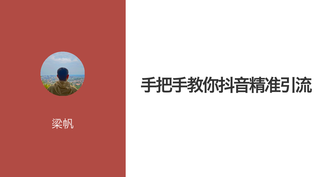 手把手教你抖音精准引流 封面
