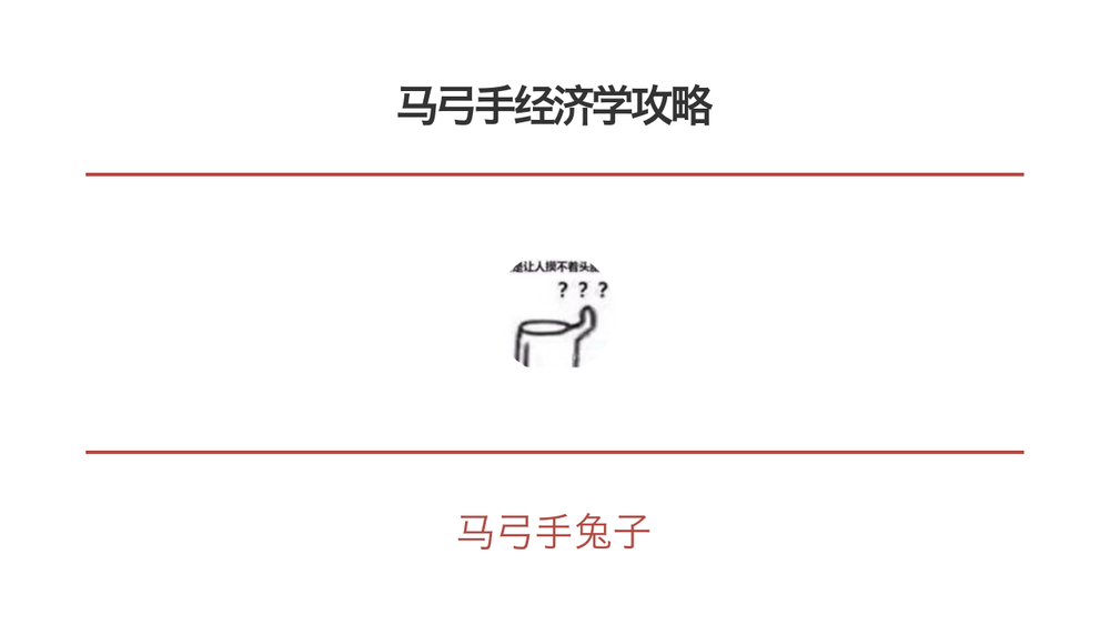 马弓手经济学攻略 封面