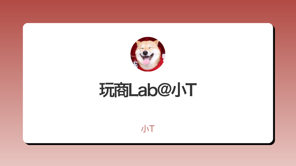 玩商Lab@小T 封面