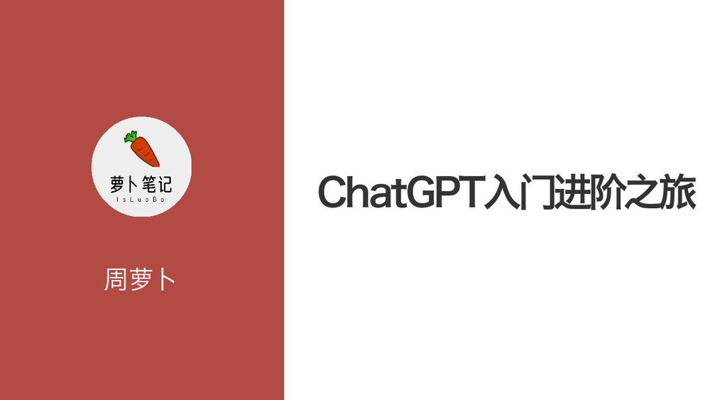 ChatGPT入门进阶之旅 封面