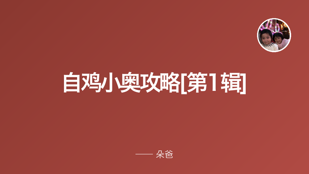 自鸡小奥攻略[第1辑] 封面