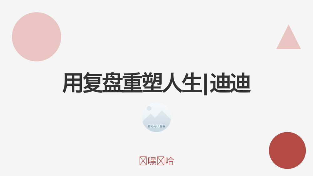 用复盘重塑人生|迪迪 封面