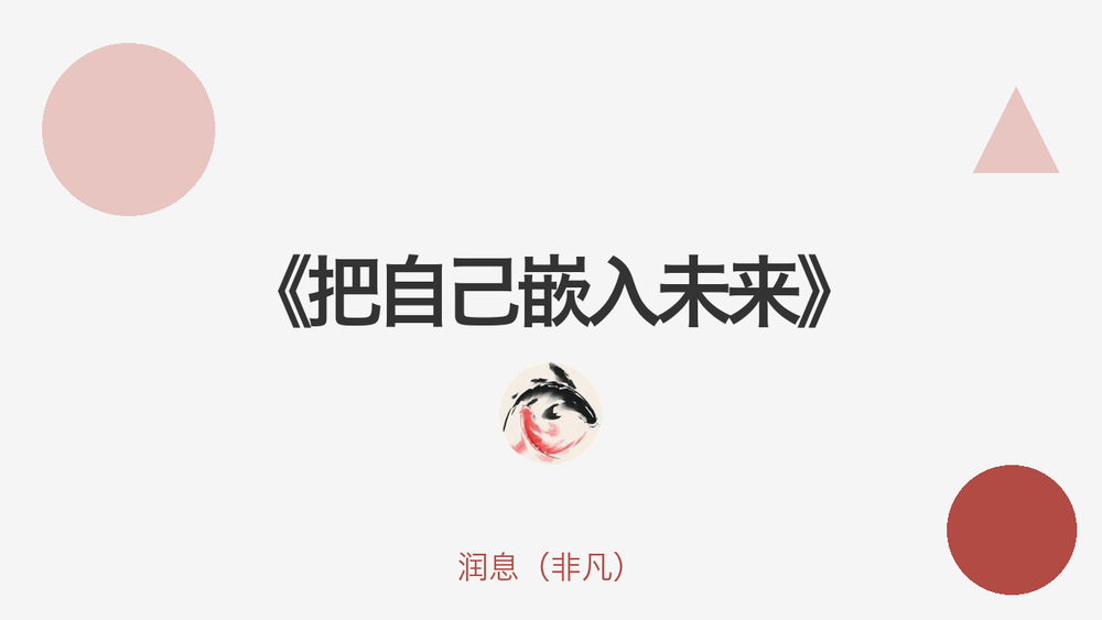 《把自己嵌入未来》 封面