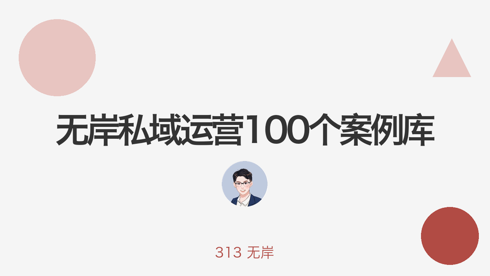 无岸私域运营100个案例库 封面