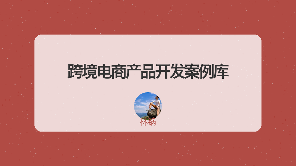 跨境电商产品开发案例库 封面