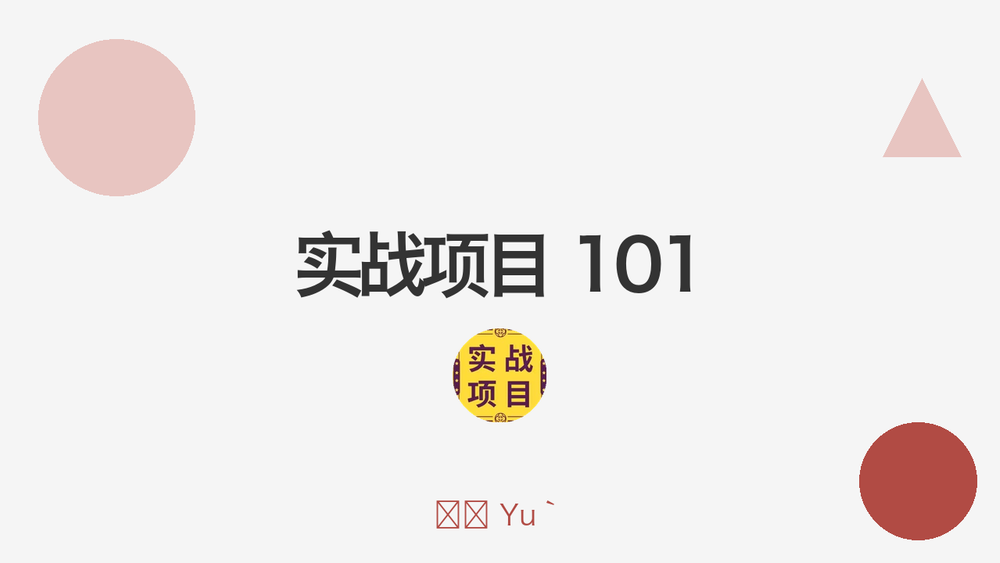 实战项目 101 封面