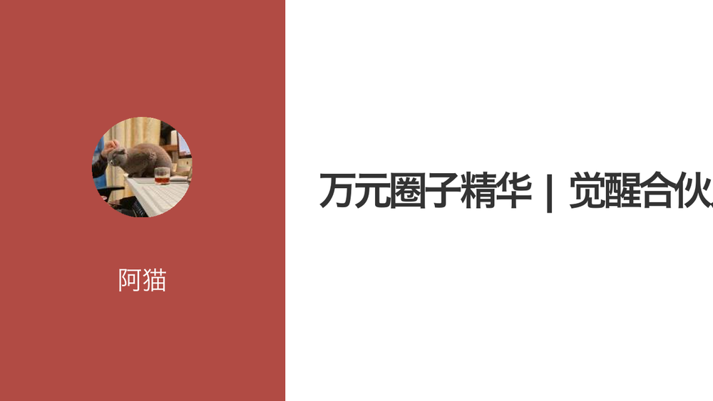 万元圈子精华 | 觉醒合伙人 封面