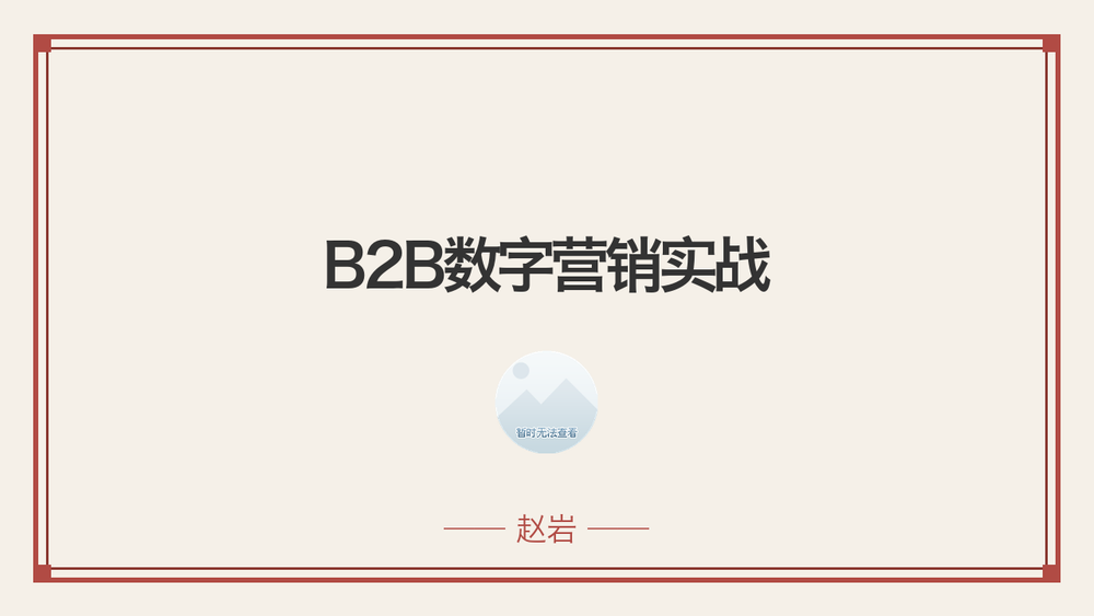 B2B数字营销实战 封面