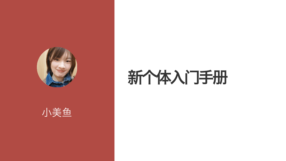 新个体入门手册 封面