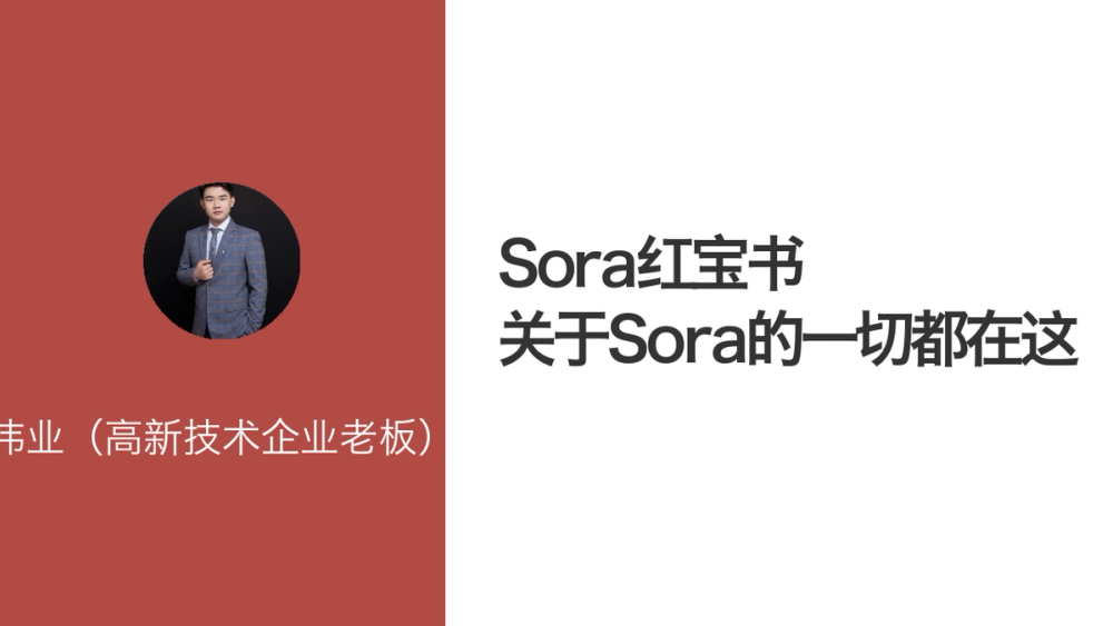 Sora红宝书 关于Sora的一切都在这 封面