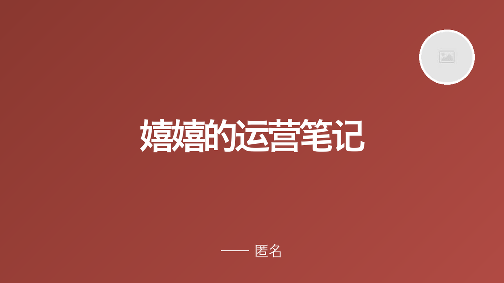 嬉嬉的运营笔记 封面