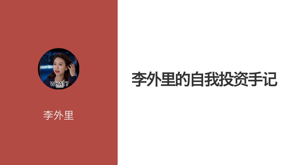 李外里的自我投资手记 封面