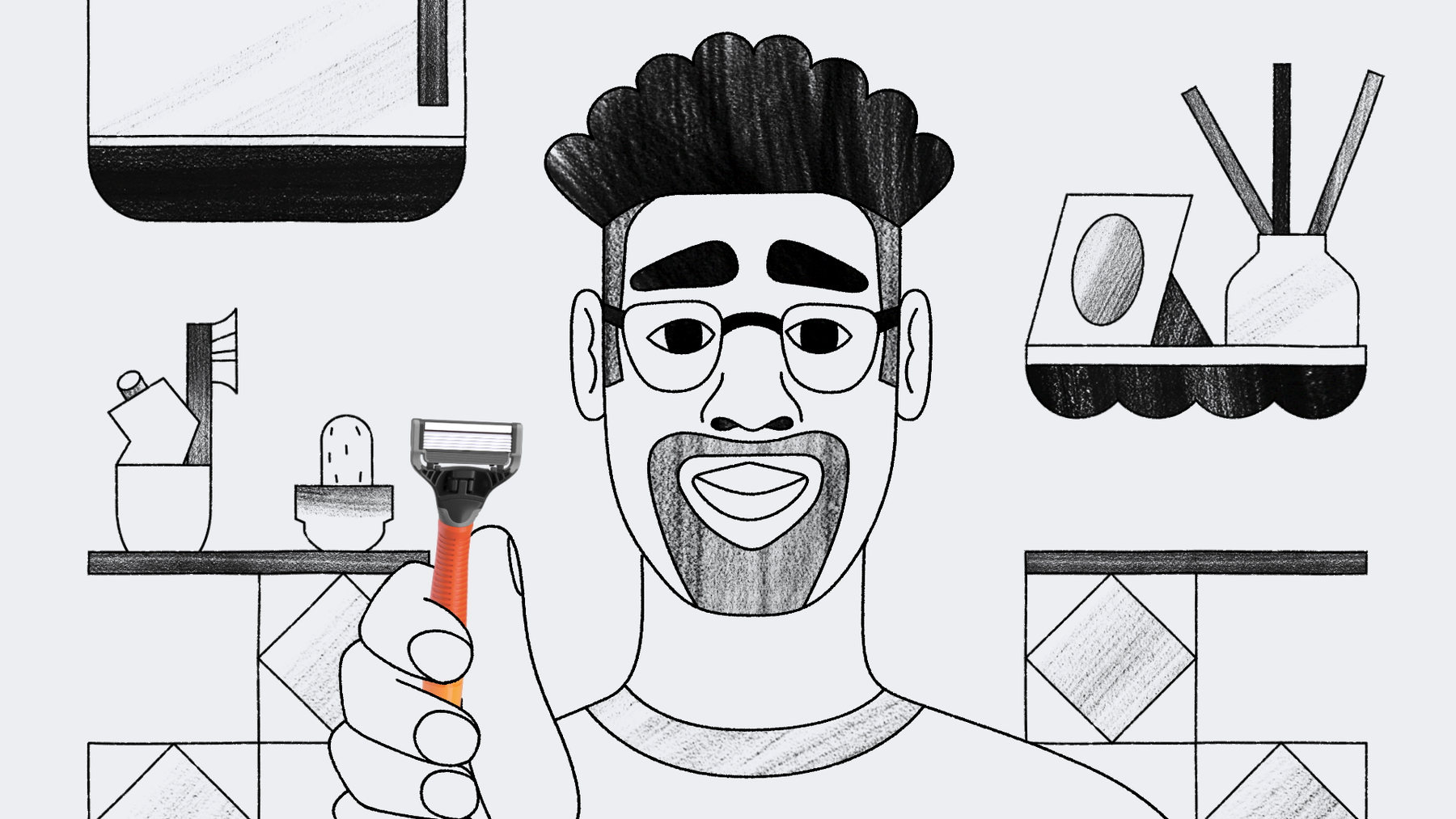 Harry’s hand-drawn grooming world, asset 3