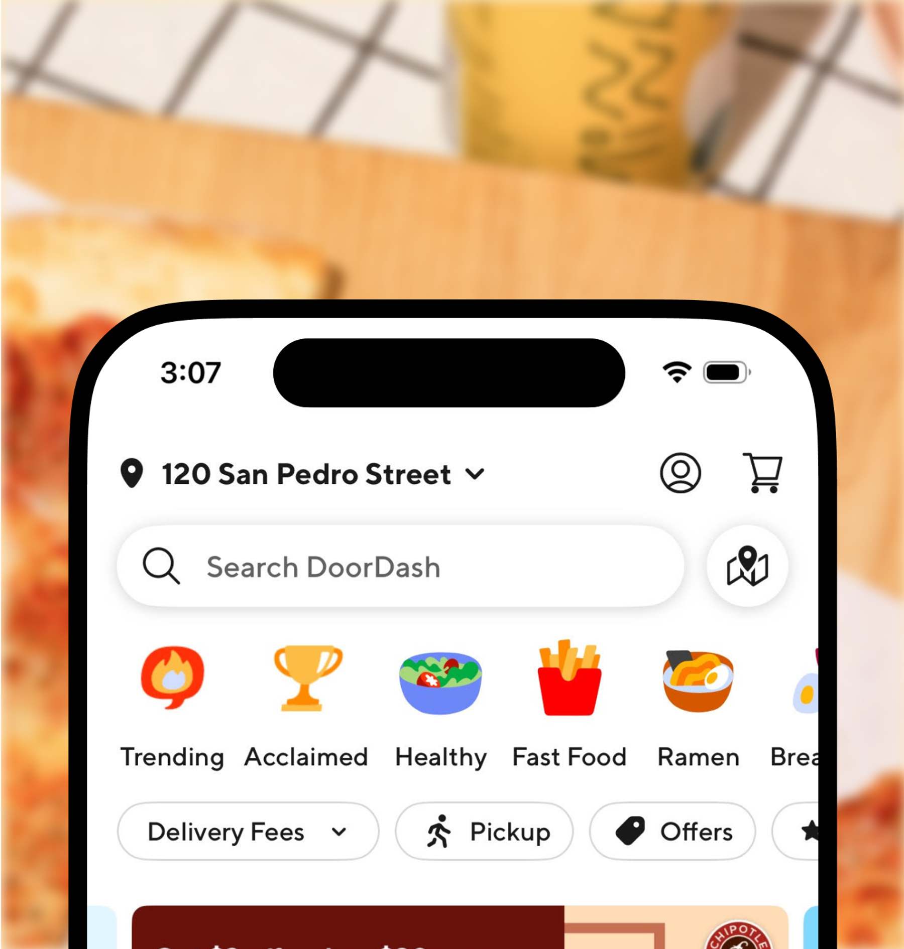 DoorDash food and delivery spot library, asset 1