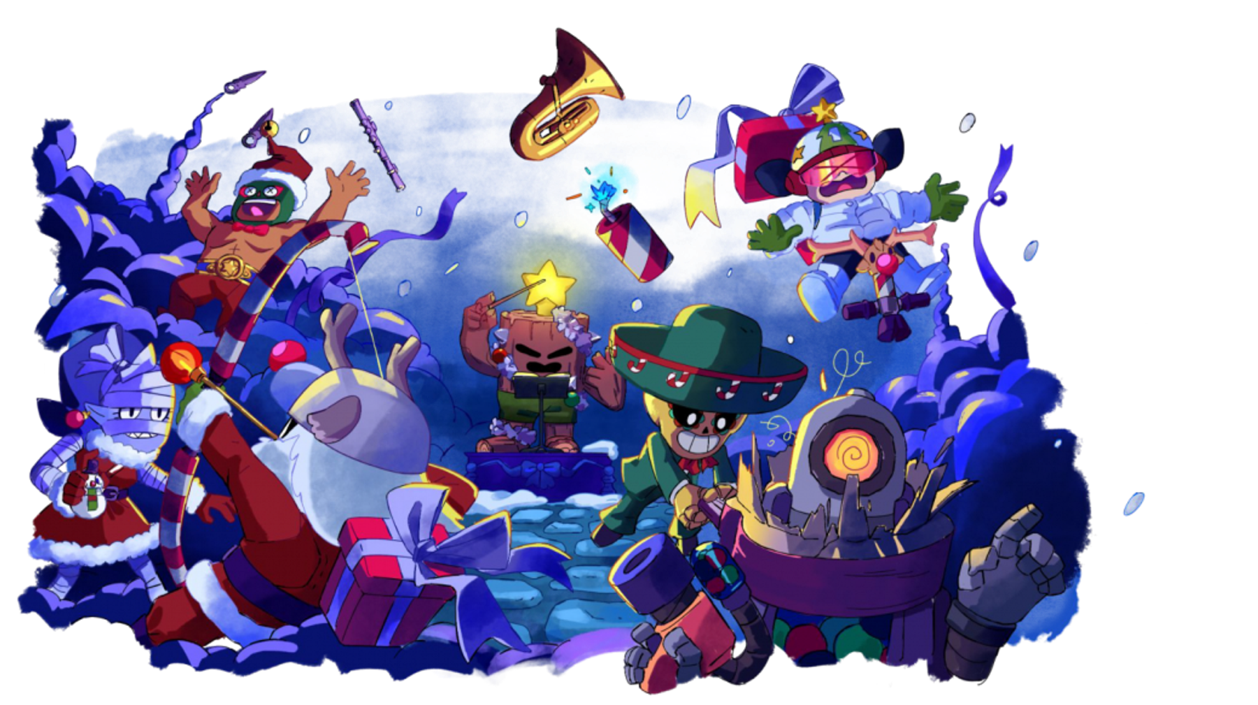 Brawl Stars brawlidays character spectacle, asset 1