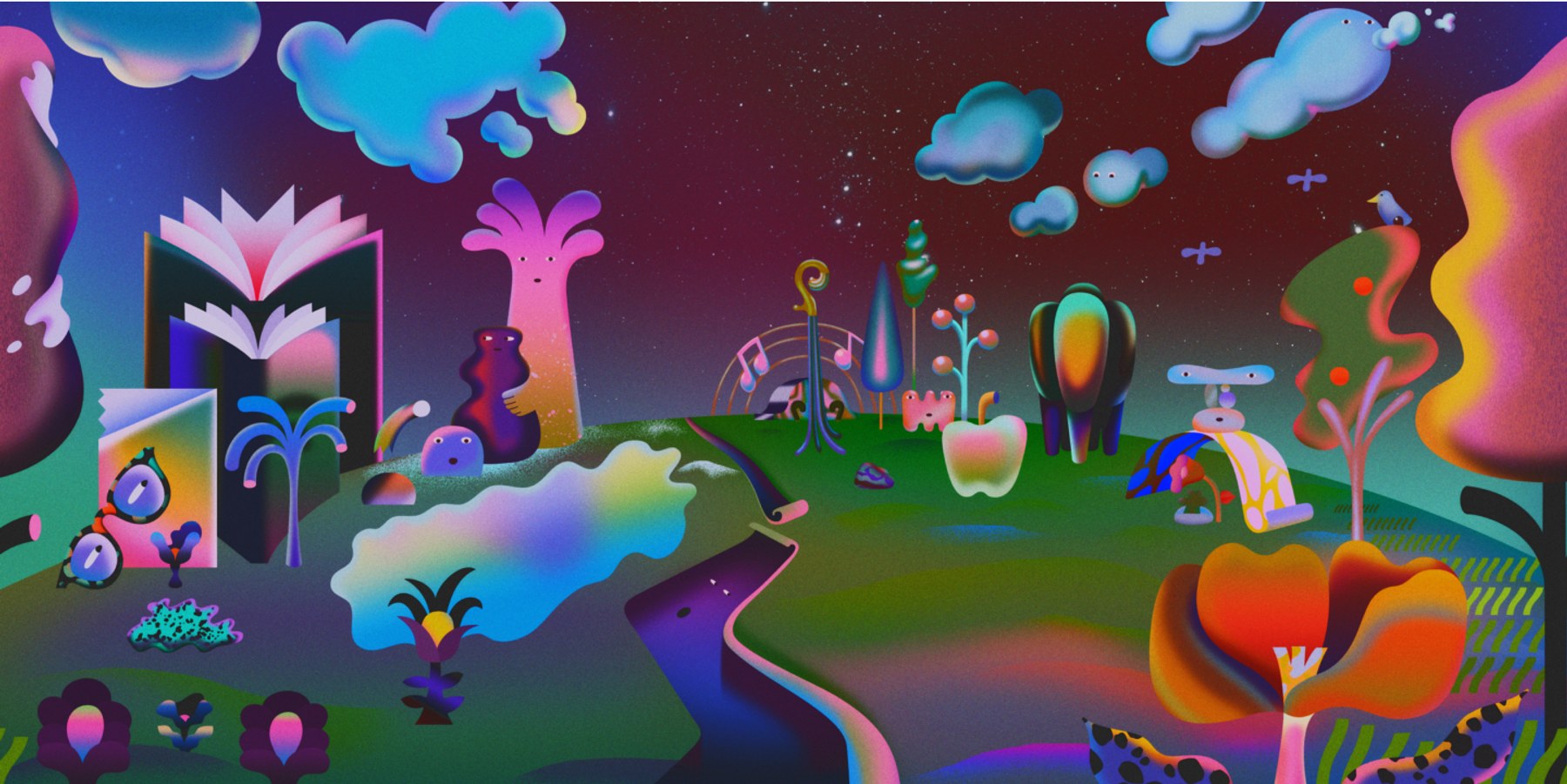 Messenger psychedelic community world, asset 1