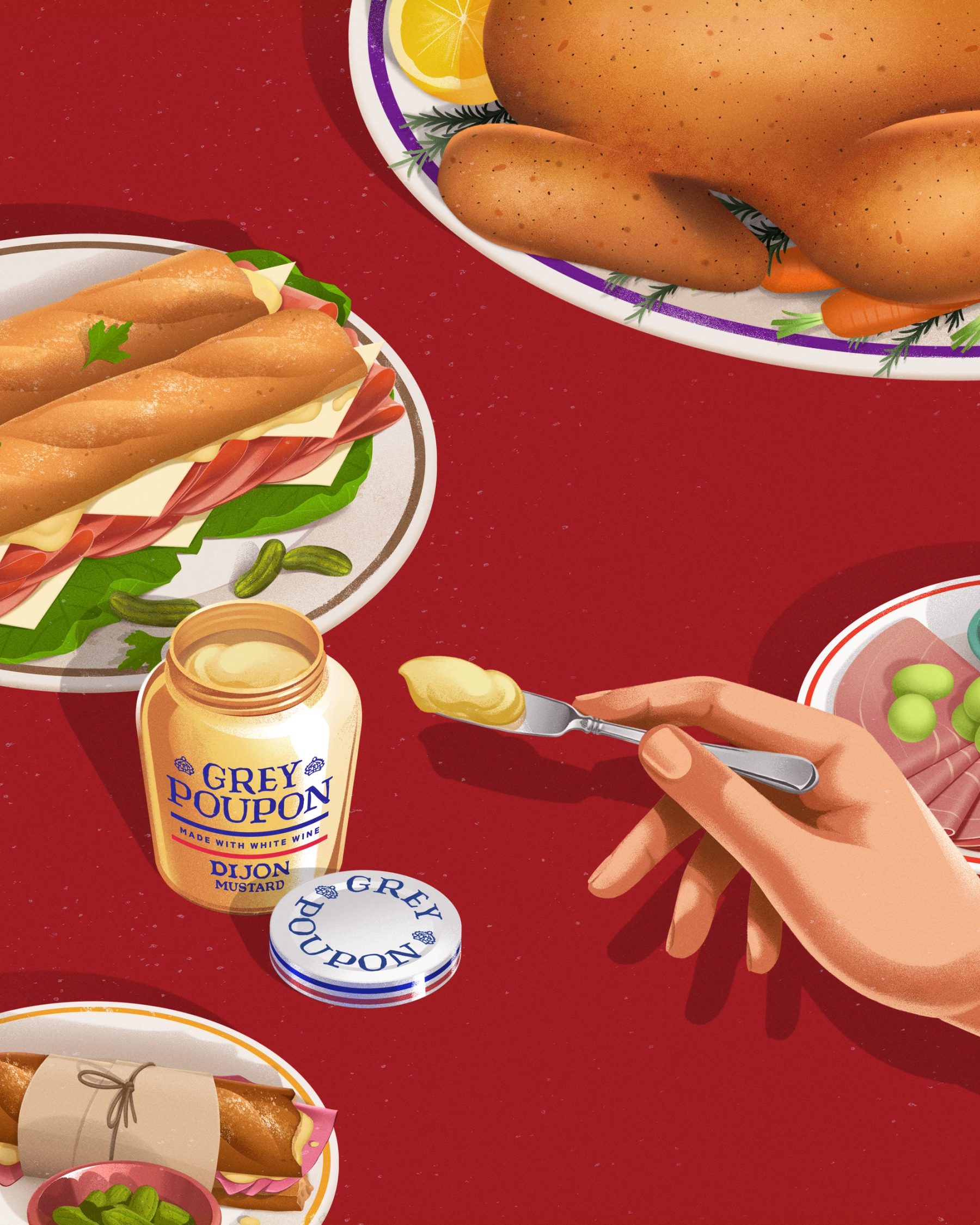 Grey Poupon revolutionary period tableaux, asset 3