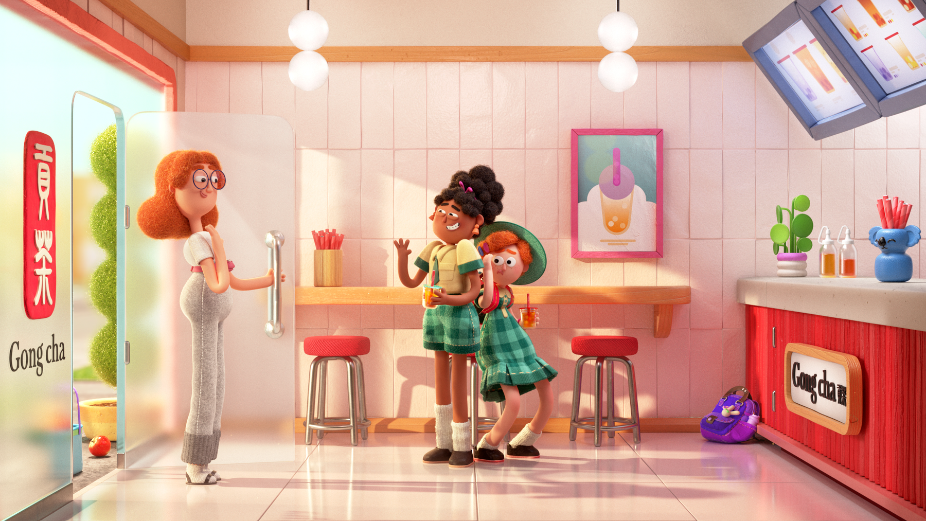 Gong Cha bubble-tea character theatre, asset 3