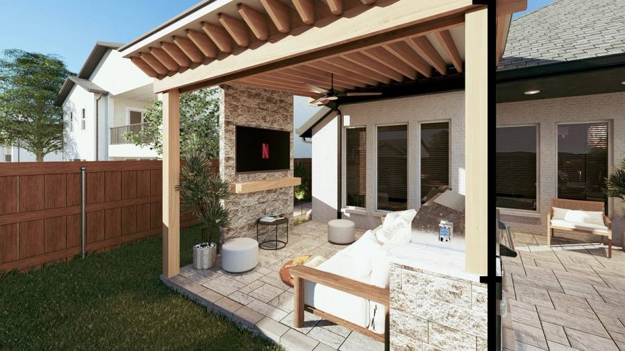A 3D design from our design process. A 3D design by True Star Outdoor Solutions.