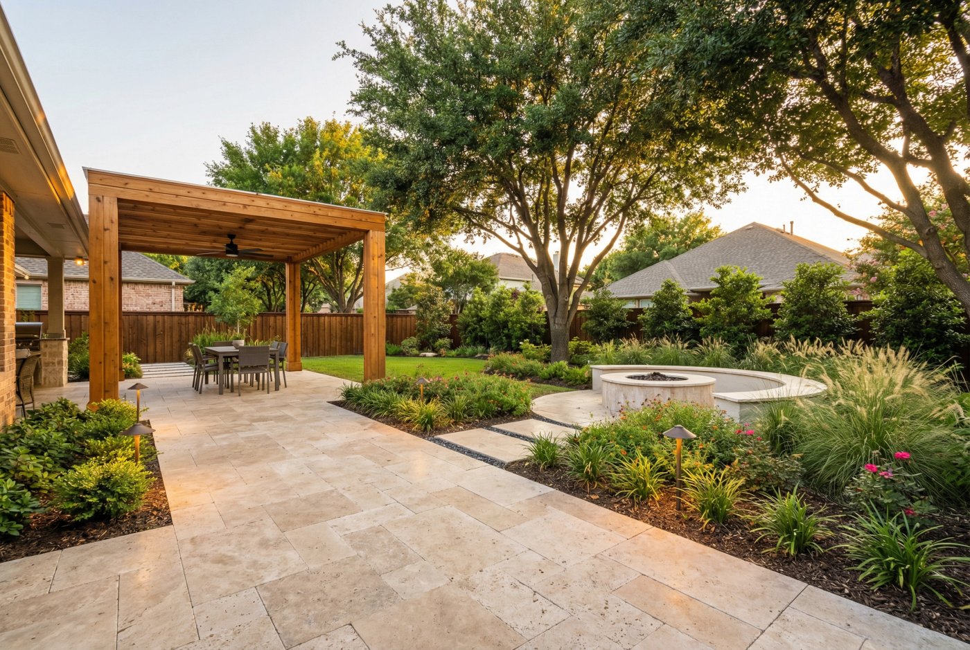 Backyard renovation Frisco, TX by True Star Outdoor Solutions