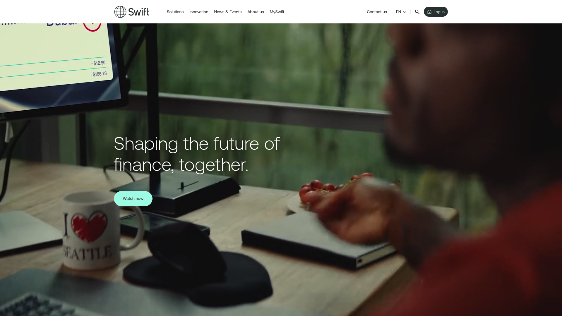 SWIFT website screenshot