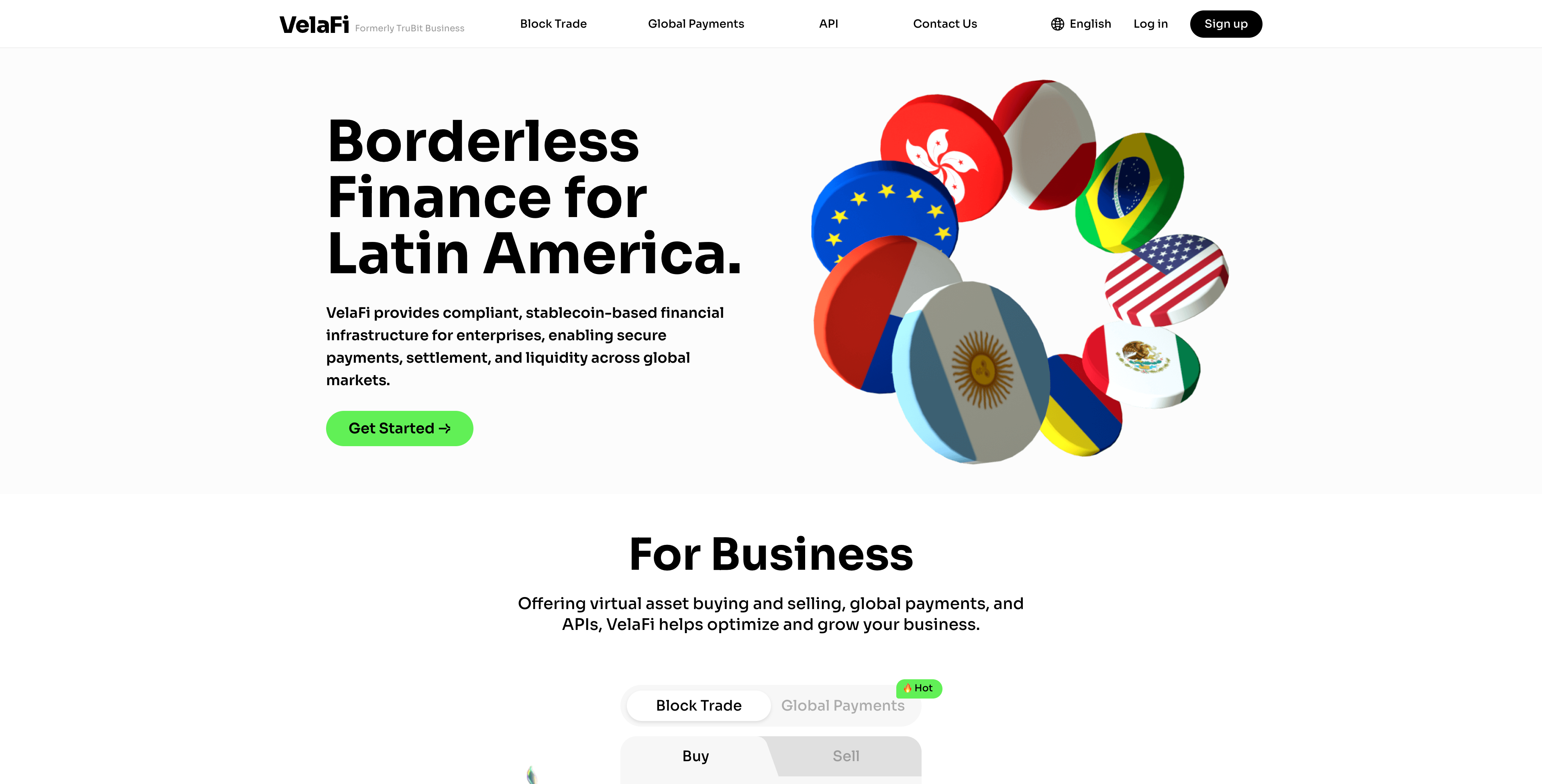 VelaFi website screenshot