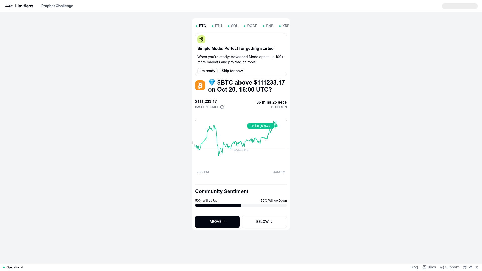 Limitless website screenshot
