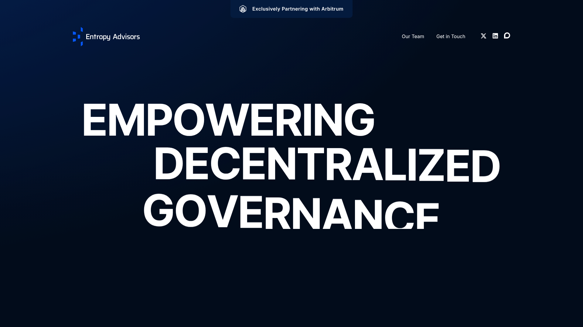 Entropy Advisors website screenshot
