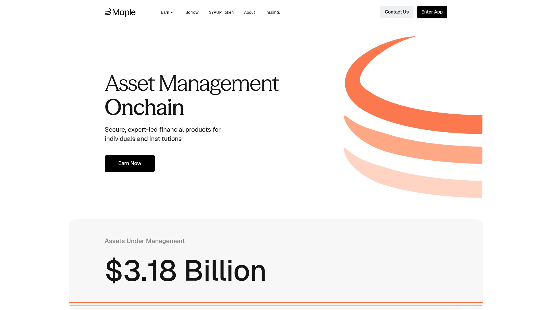 Maple website screenshot