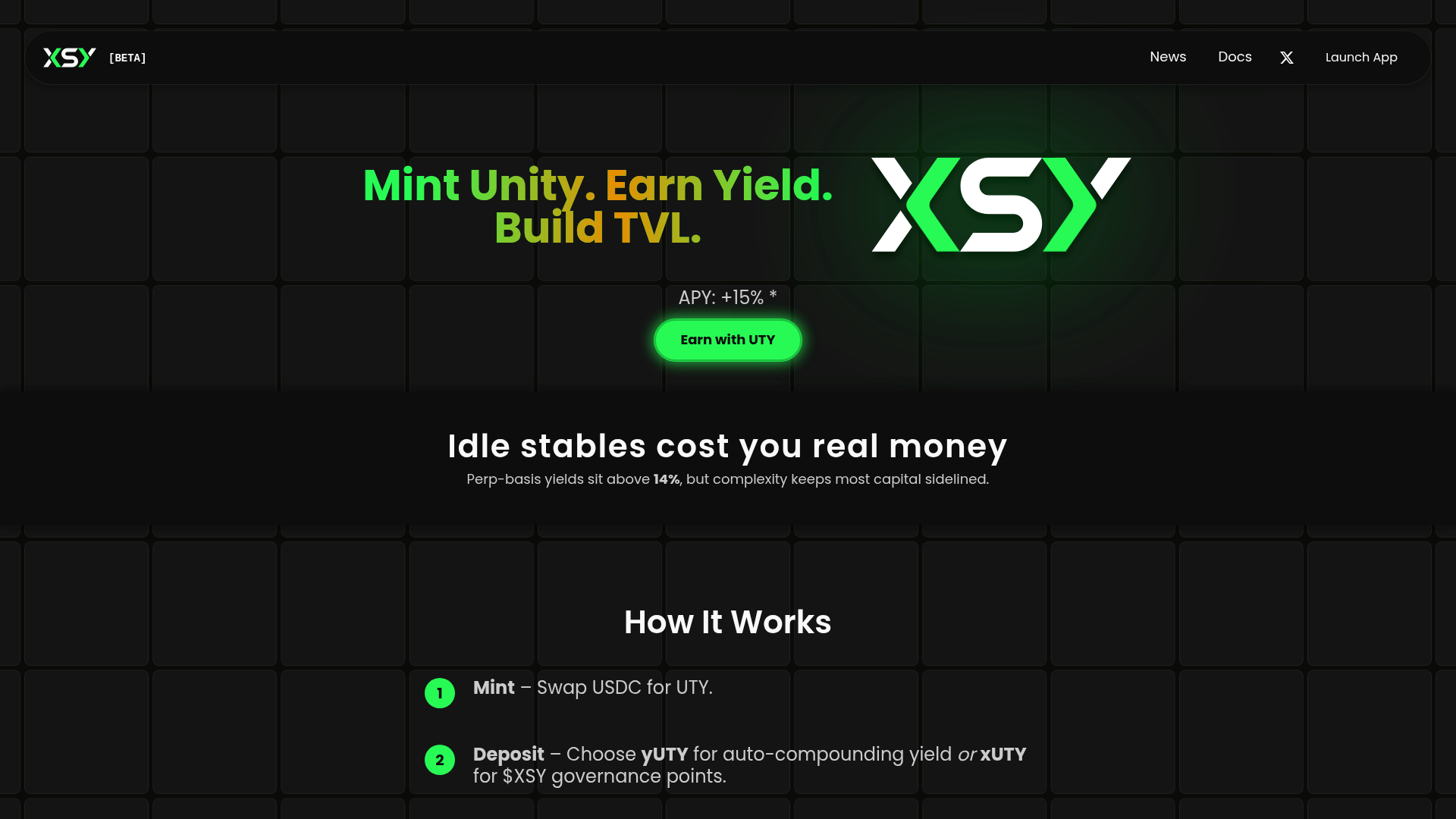 XSY website screenshot