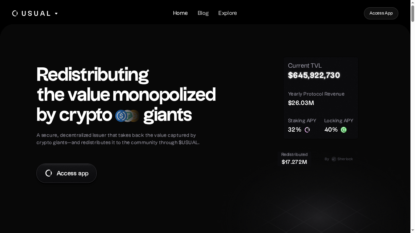 Usual website screenshot