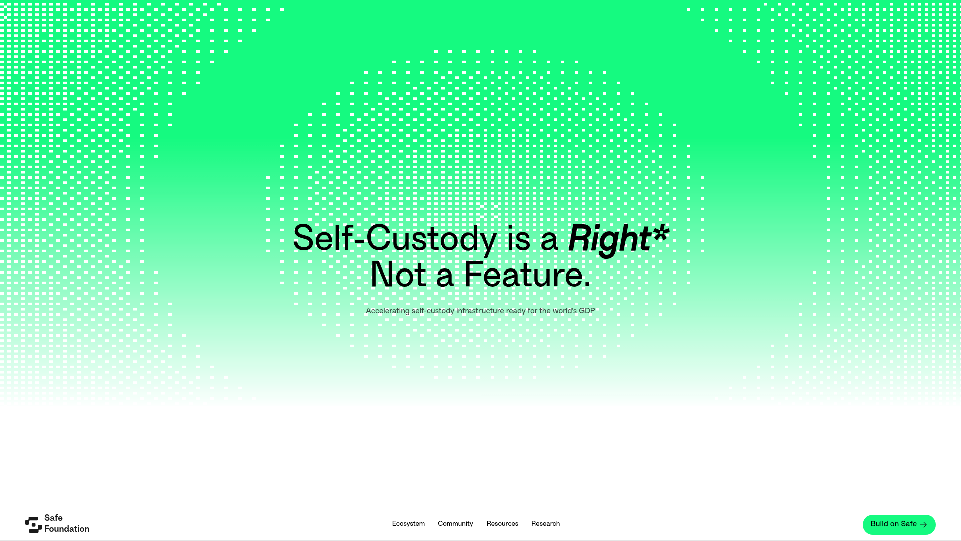 Safe website screenshot
