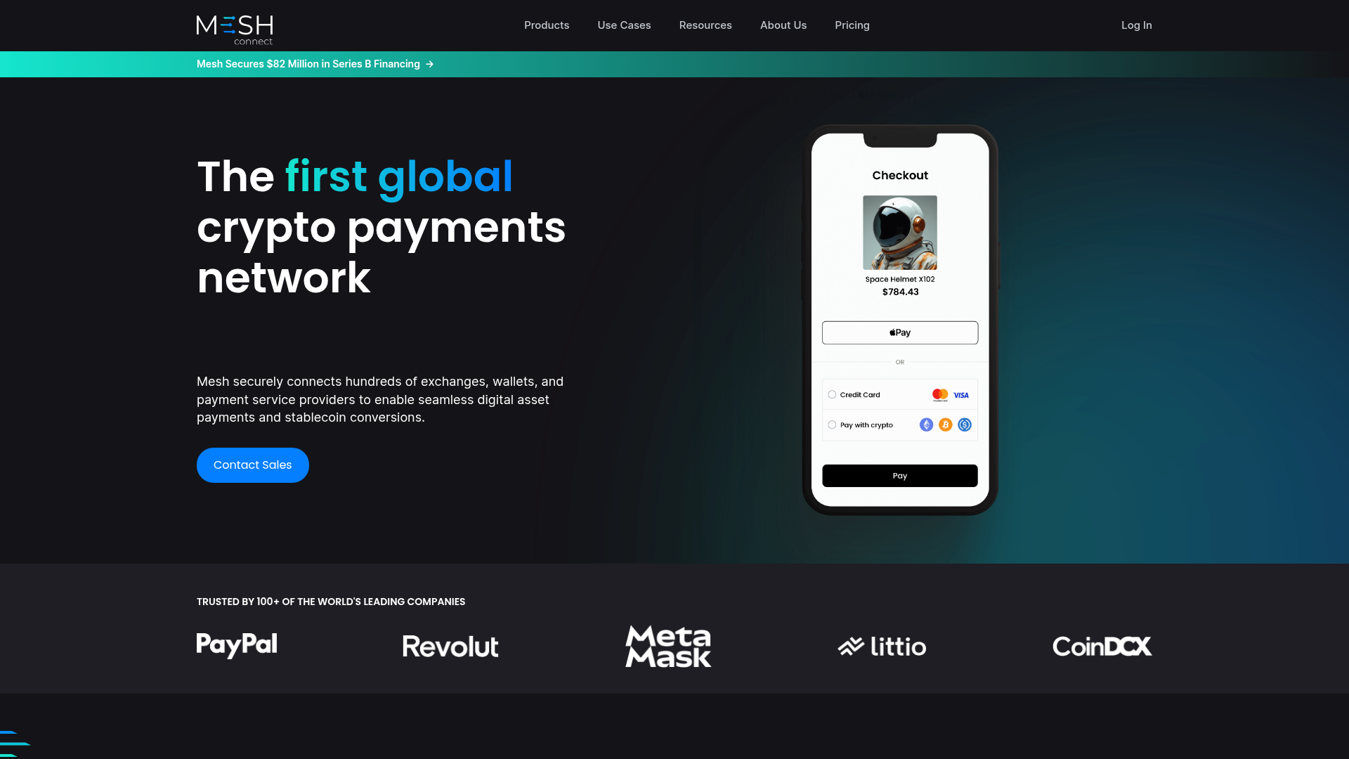 Mesh website screenshot