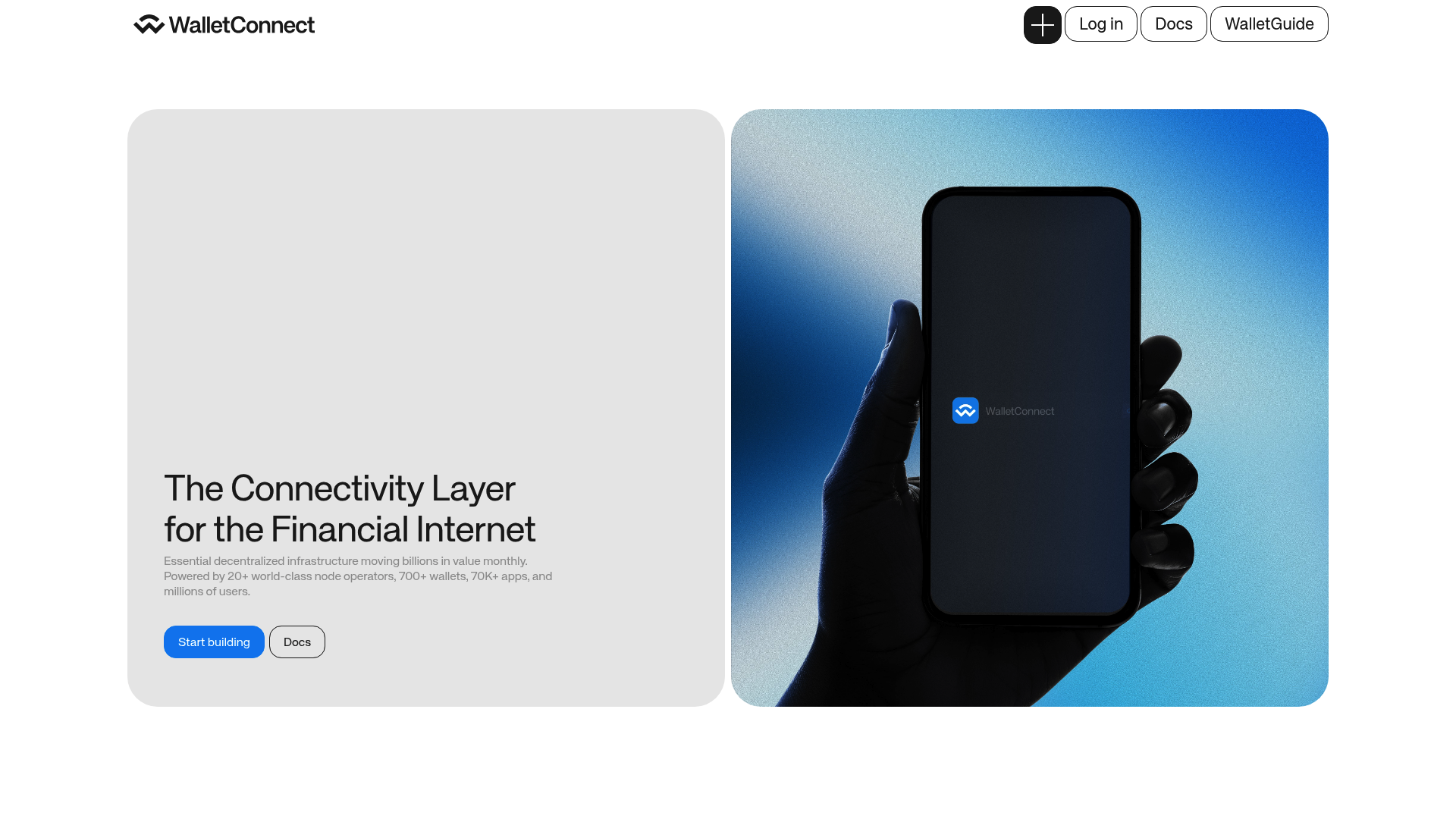WalletConnect website screenshot