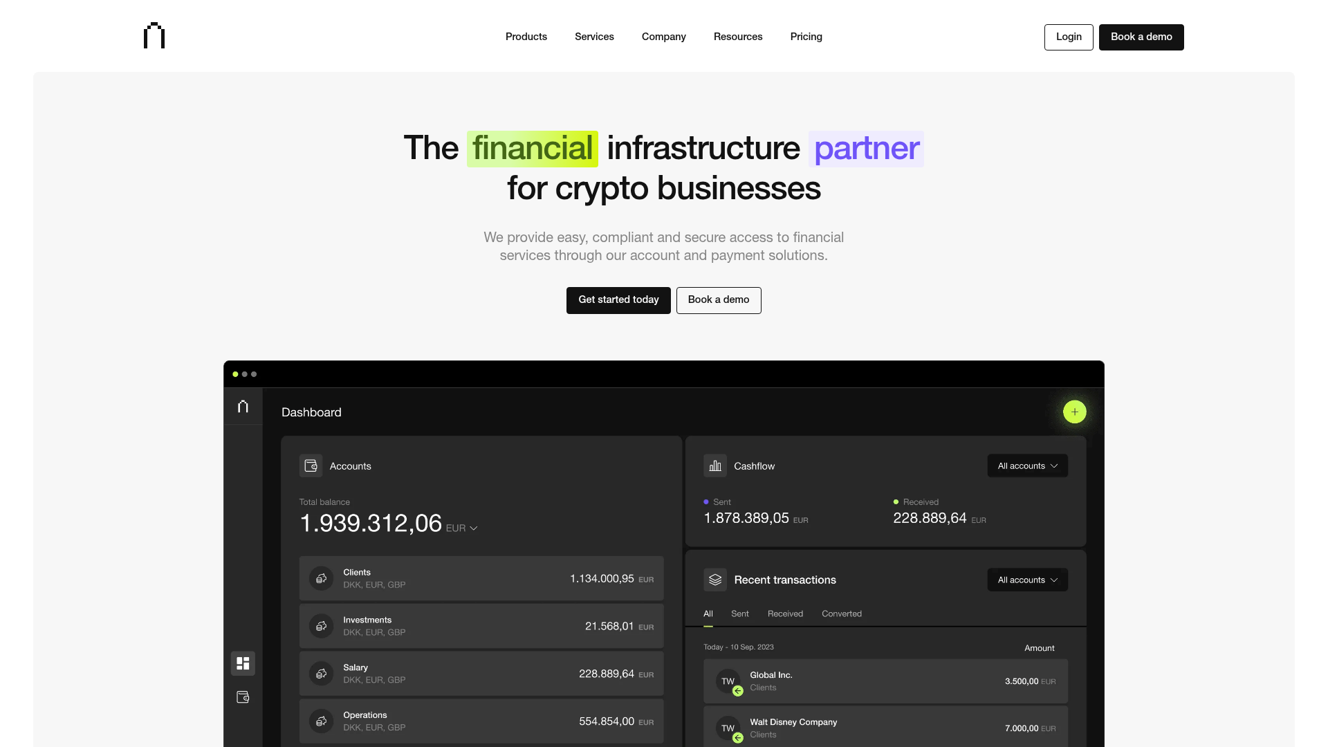 Januar website screenshot