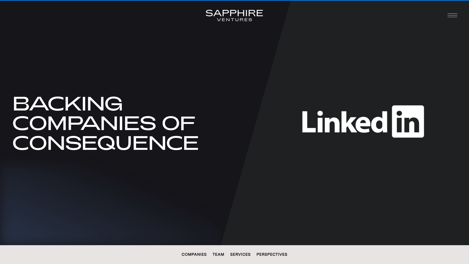 Sapphire Ventures website screenshot
