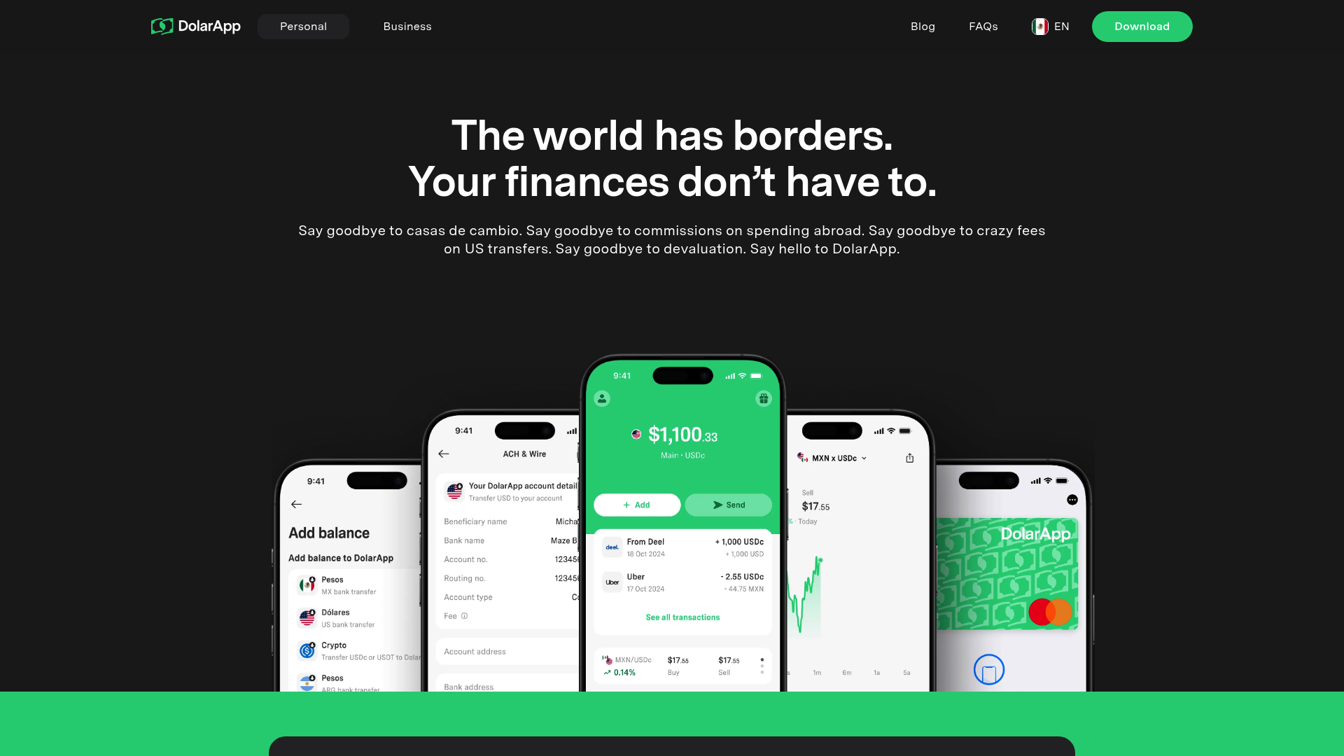 DolarApp website screenshot