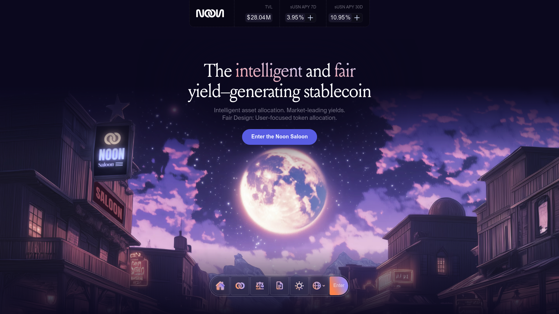 Noon website screenshot